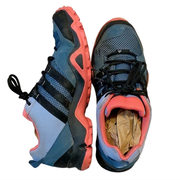 adidas Shoes - Women's Adidas Outdoor Ax2 Low Hiking Shoes Prism Blue Black Super Blush 7.5